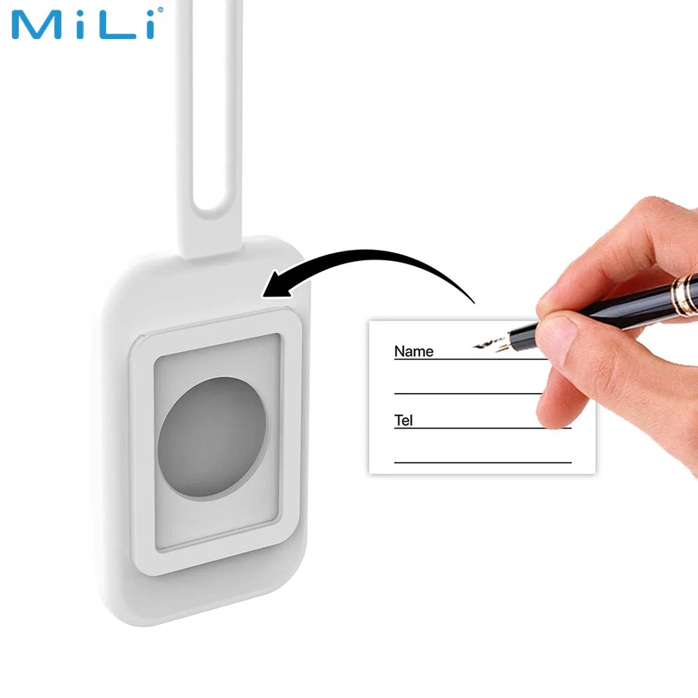 Traceur GPS MILI Luggage Tag Étiquette Bagage avec MiTag Intégrée iOS Blanc — vue 2