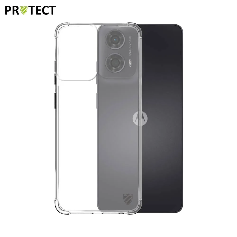 Coque Silicone Renforcée PROTECT pour Motorola Moto G24 4G Transparent
