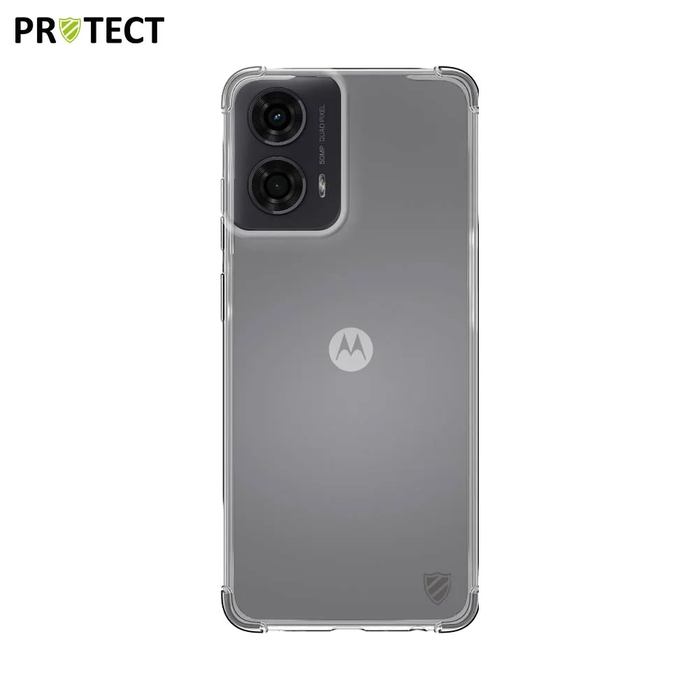 Coque Silicone Renforcée PROTECT pour Motorola Moto G24 4G Transparent — vue 2