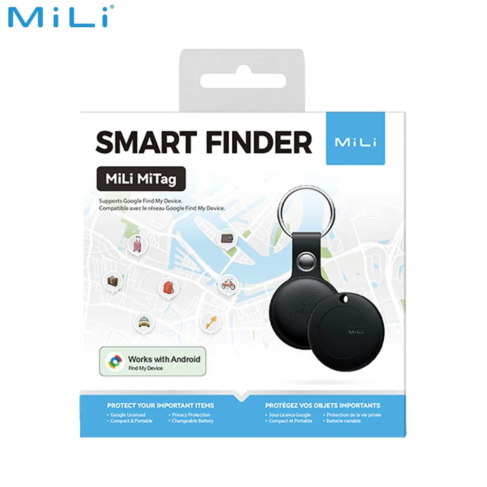 Traceur GPS MILI MiTag Android avec Étui Noir — vue 2
