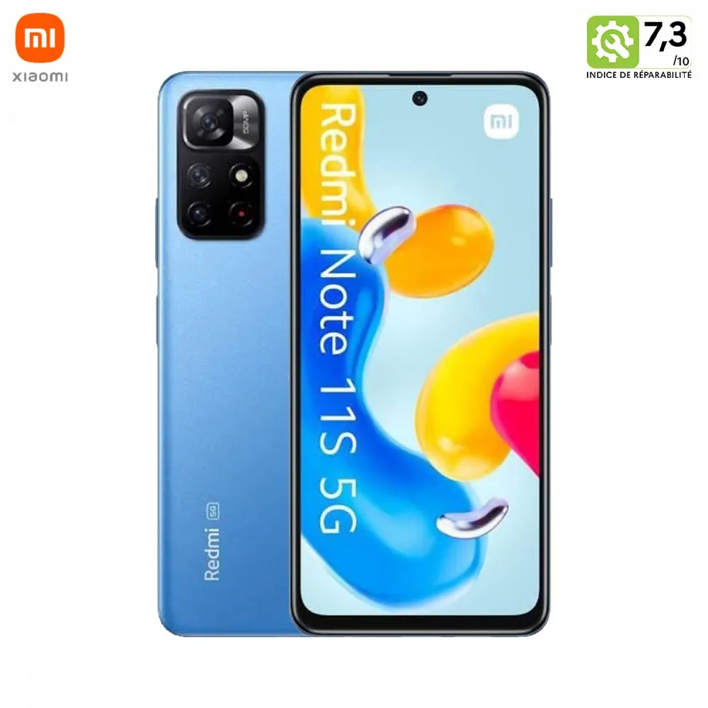 Smartphone Xiaomi Redmi Note 11S 5G 4/128GB Reconditionné Bleu Crépuscule