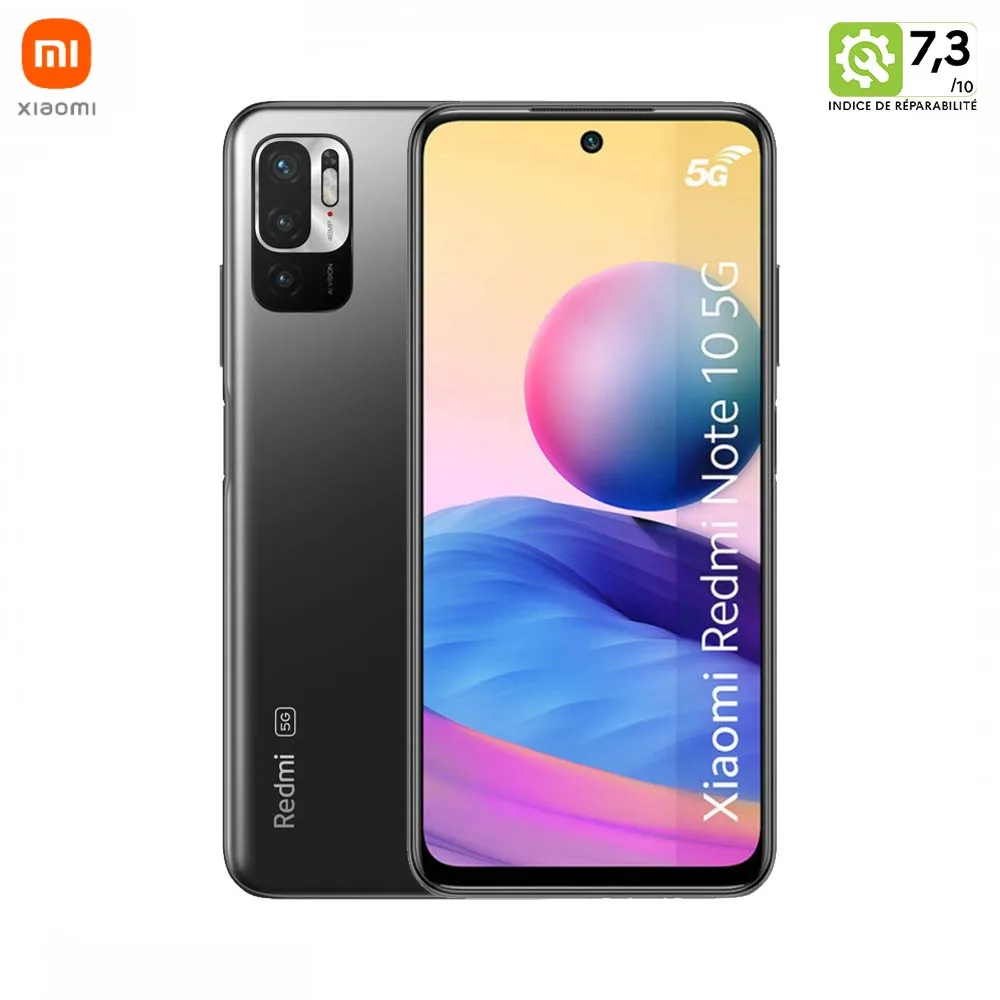 Smartphone Xiaomi Redmi Note 10 5G 128GB Reconditionné Gris Graphite