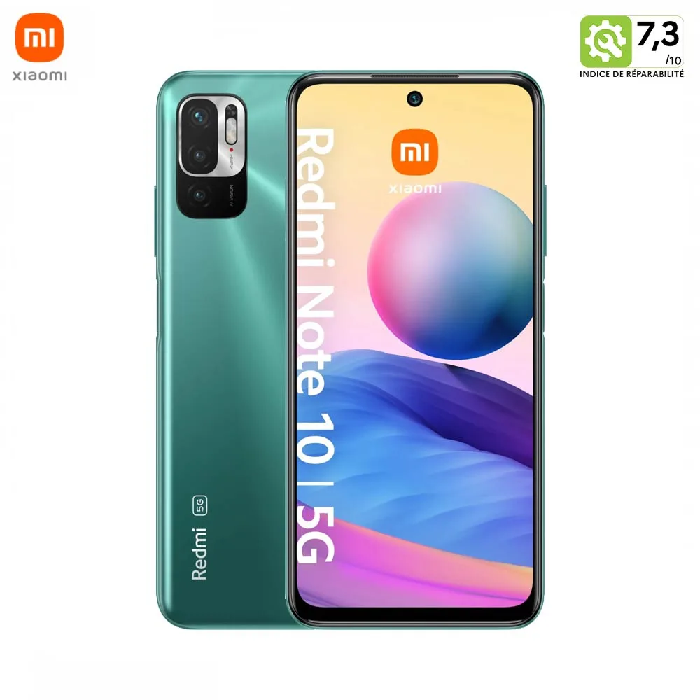 Smartphone Xiaomi Redmi Note 10 5G 128GB Reconditionné Vert Aurore