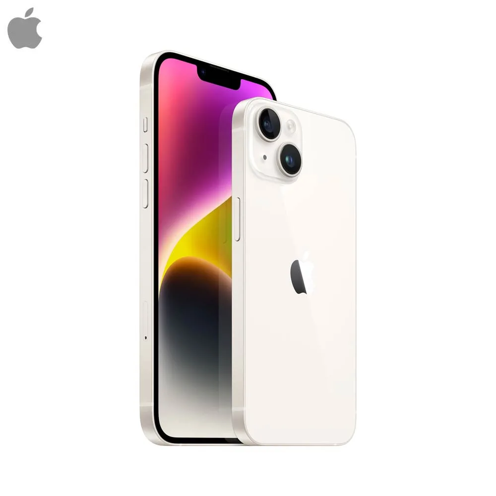 Smartphone Apple iPhone 14 128GB Grade B Blanc — vue 2