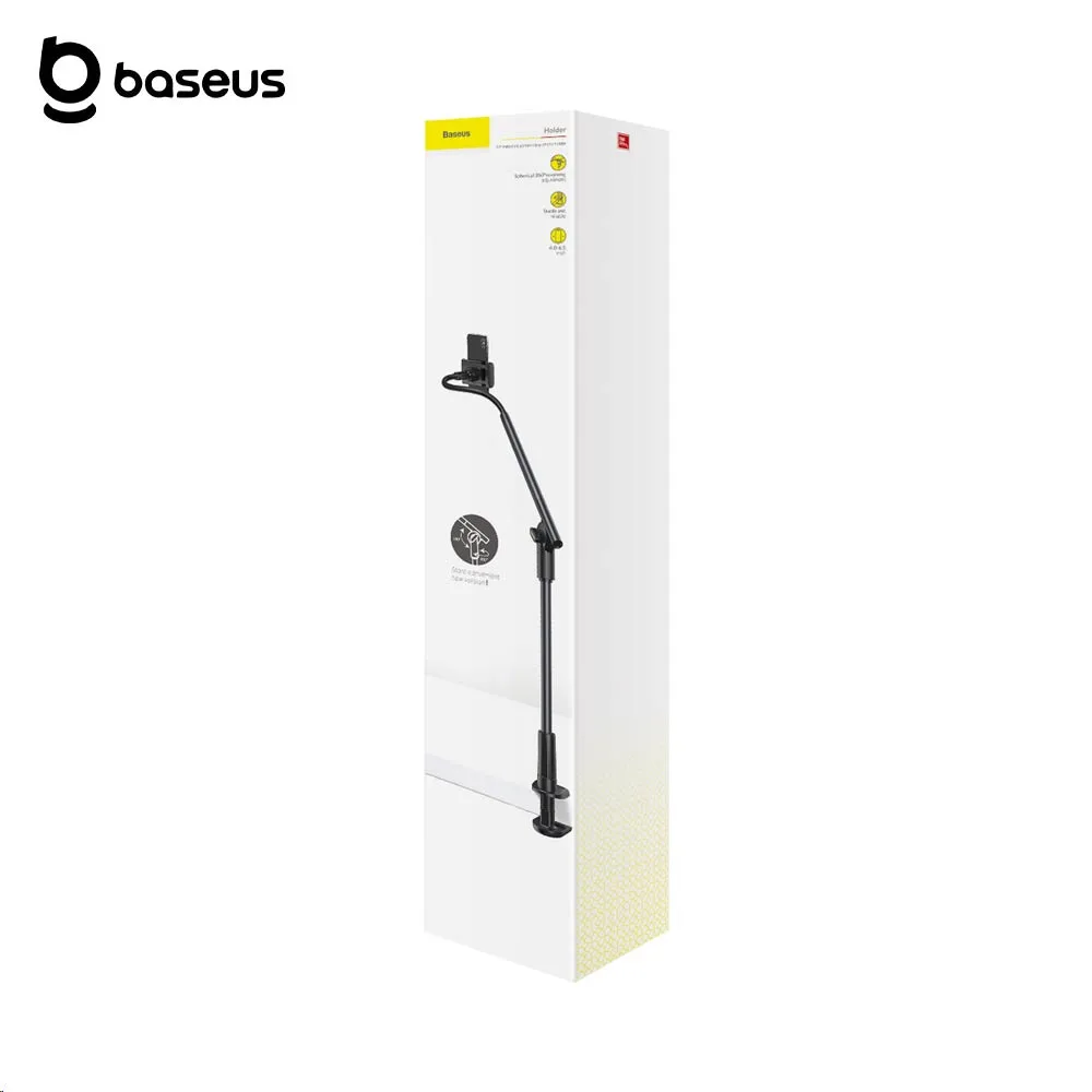Support pour Smartphone Baseus (Rotatif) Gris — vue 4